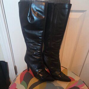 Nine West black tall boots